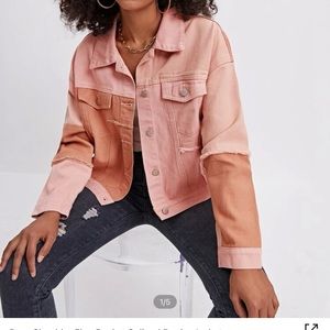 pink blue jean set from SHEIN never worn